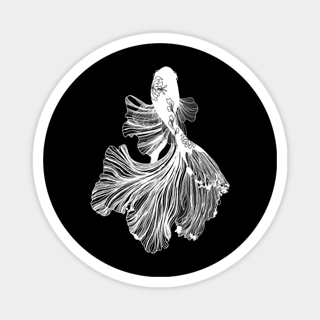 Siamese fighting fish Magnet by Introvert Home 